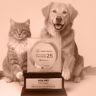VitaPet é premiada com o Bronze na categoria Inovação em Pet Food do Fi Innovation Awards 2025